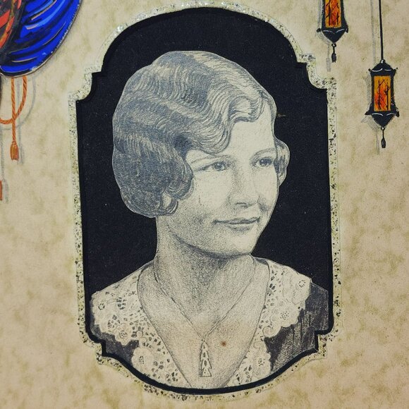 Vintage Emil Kleeman Framed Portrait Art Print Kenosha Wisconsin Artist - Picture 4 of 11